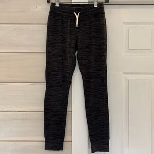 Old Navy girls soft black gray jogger pants size Large 10-12